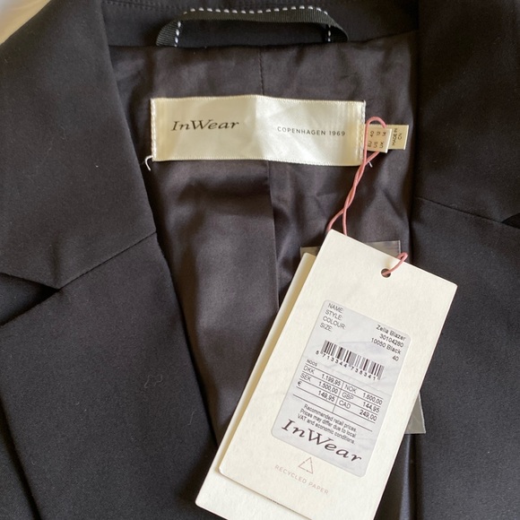Brand New InWear Zella Blazer Black - Picture 1 of 5